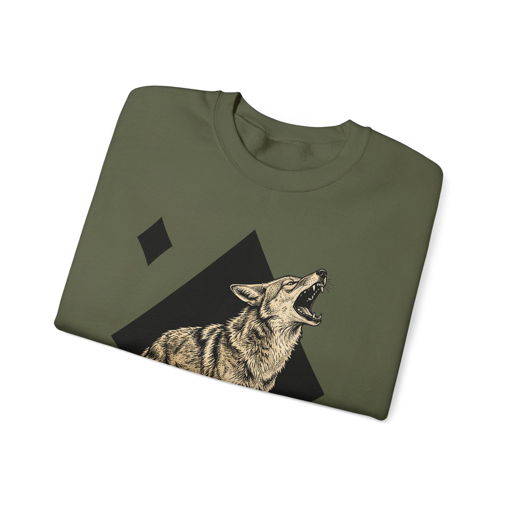Howling Wolf Sweatshirt Wolf Pets Gift Women Sketch Sweatshirt Gray Wolf Sweatshirt Wolf Fan Canine Graphic Sweatshirt Hand Drawn Shape Sweatshirt