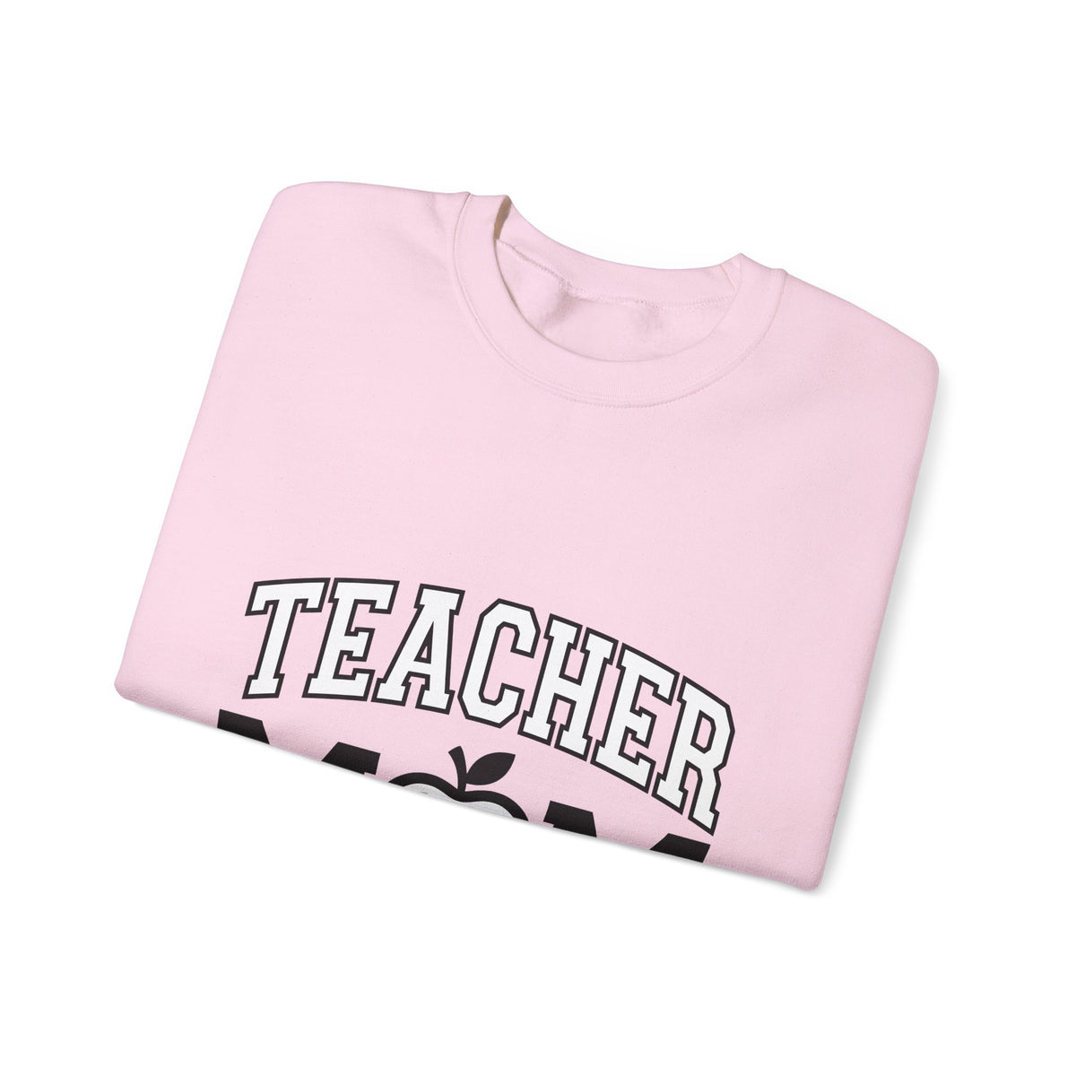 Apple Icon Sweatshirt Moms School Gift Women Thick Sweatshirt Fruit Sweatshirt Mother Enthusiast Bold Sweatshirt Education Graphic Modern Varsity Lettering