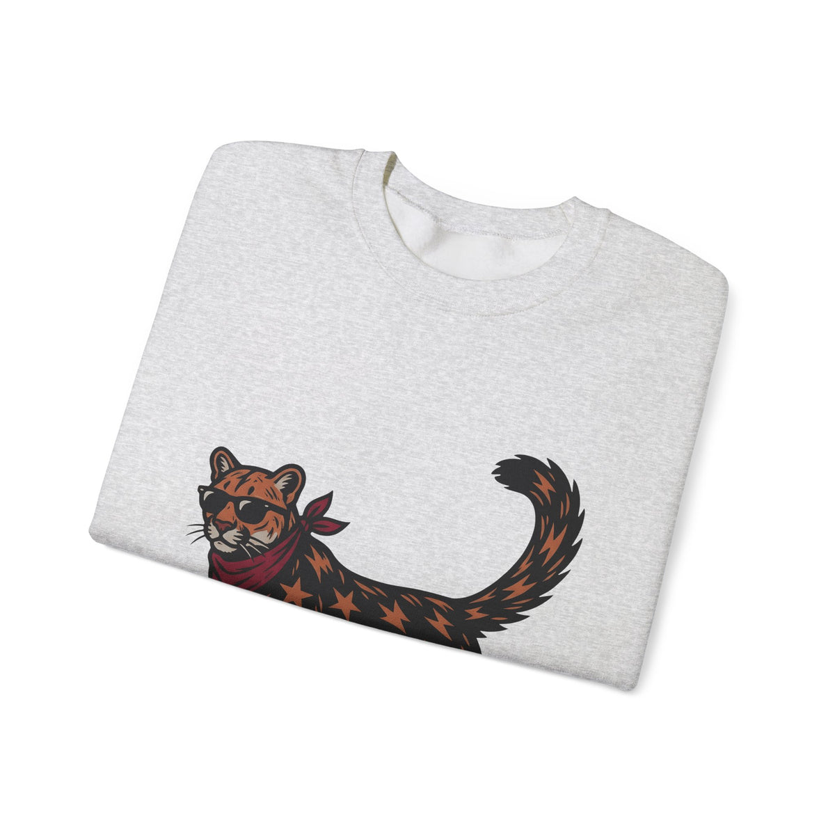 Pussycat Kerchief Sweatshirt Cowgirl Creatures Gift Women Striking Sweatshirt Cat Bandana Sweatshirt Rodeo Fan Vintage Graphic Sweatshirt Nostalgic Eyewear