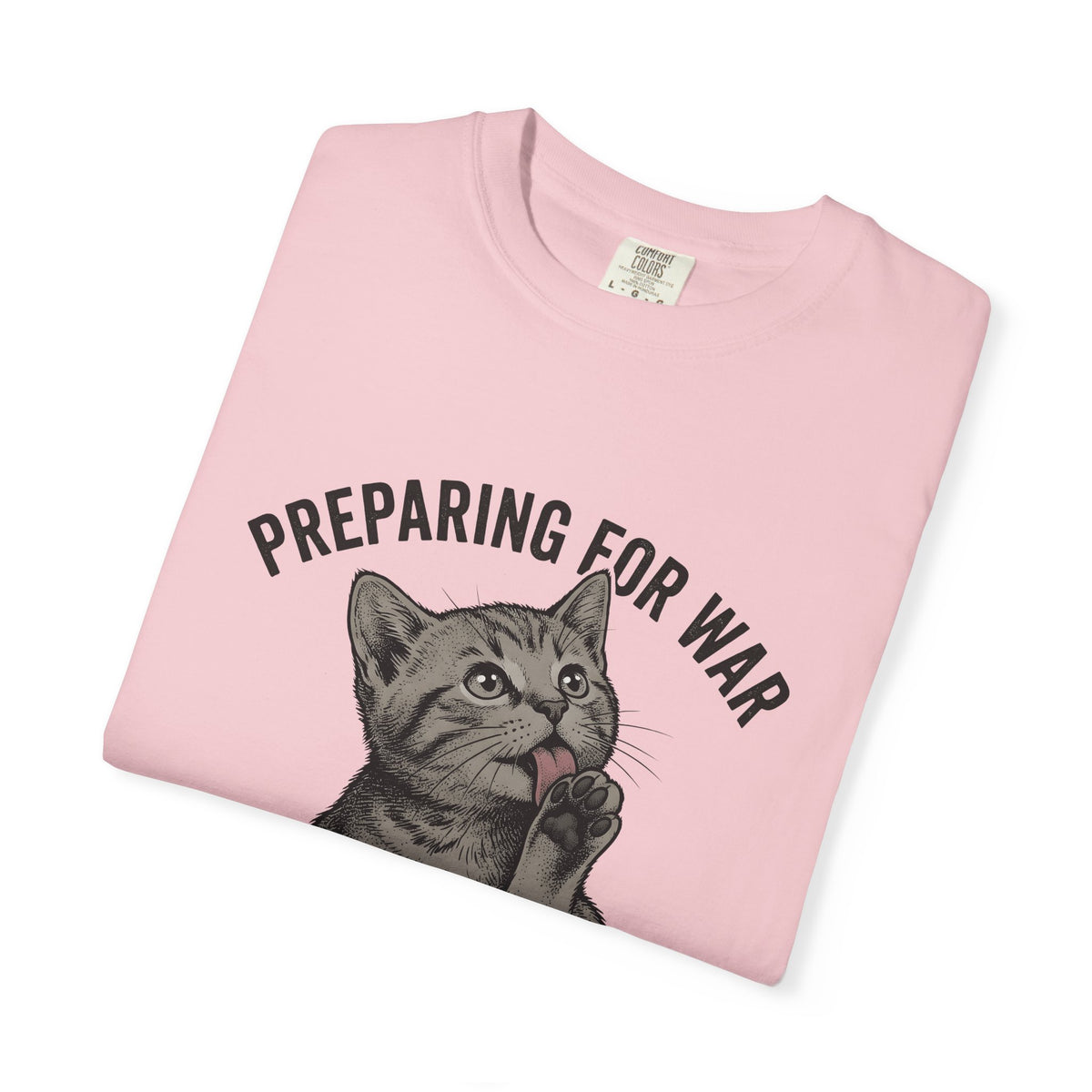 Striped Cat Cat Jokes Gift Sketch Tabby Cat Feline Fan Drawing Retro Claw T-Shirt