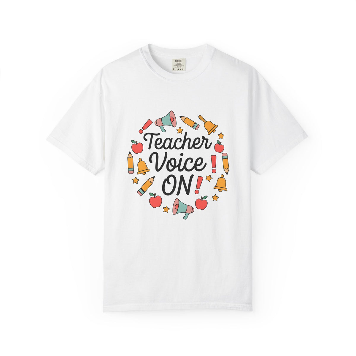 School Supplies Teacher Learning Gift Hand Drawn Stationery Educator Enthusiast T-Shirt