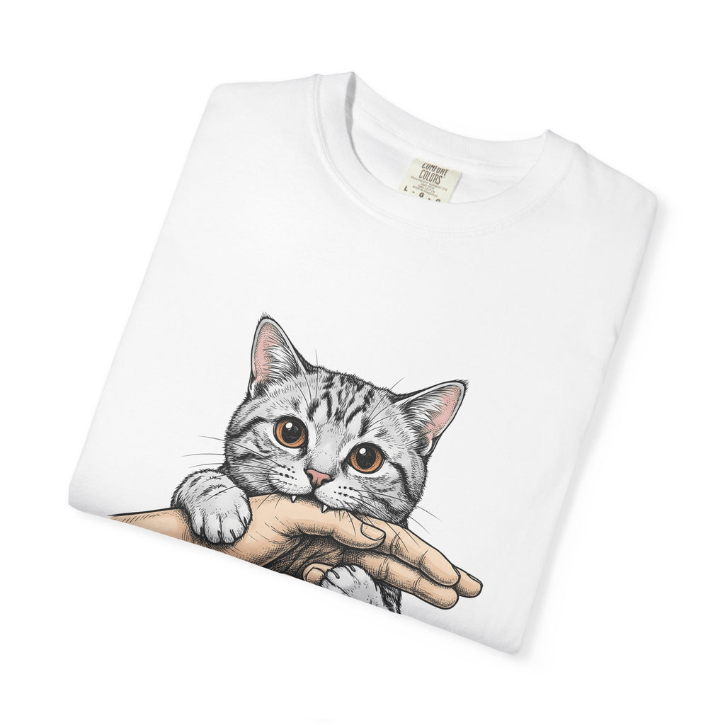 Tabby Cat Cat Humor Gift Hand Drawn Kitty T T-Shirt