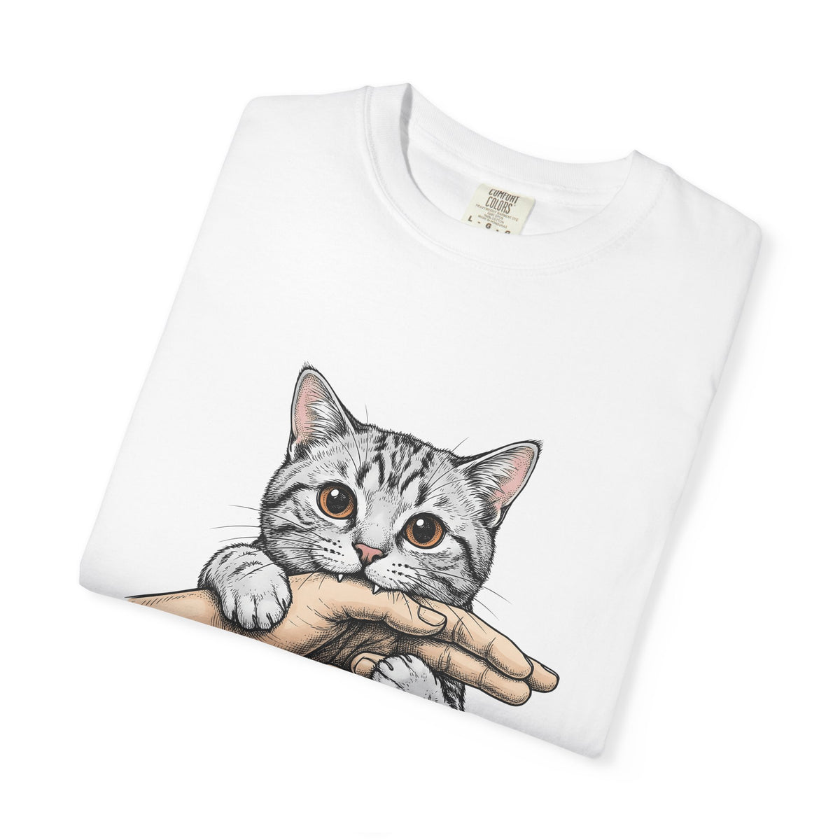 Tabby Cat Cat Humor Gift Hand Drawn Kitty T T-Shirt
