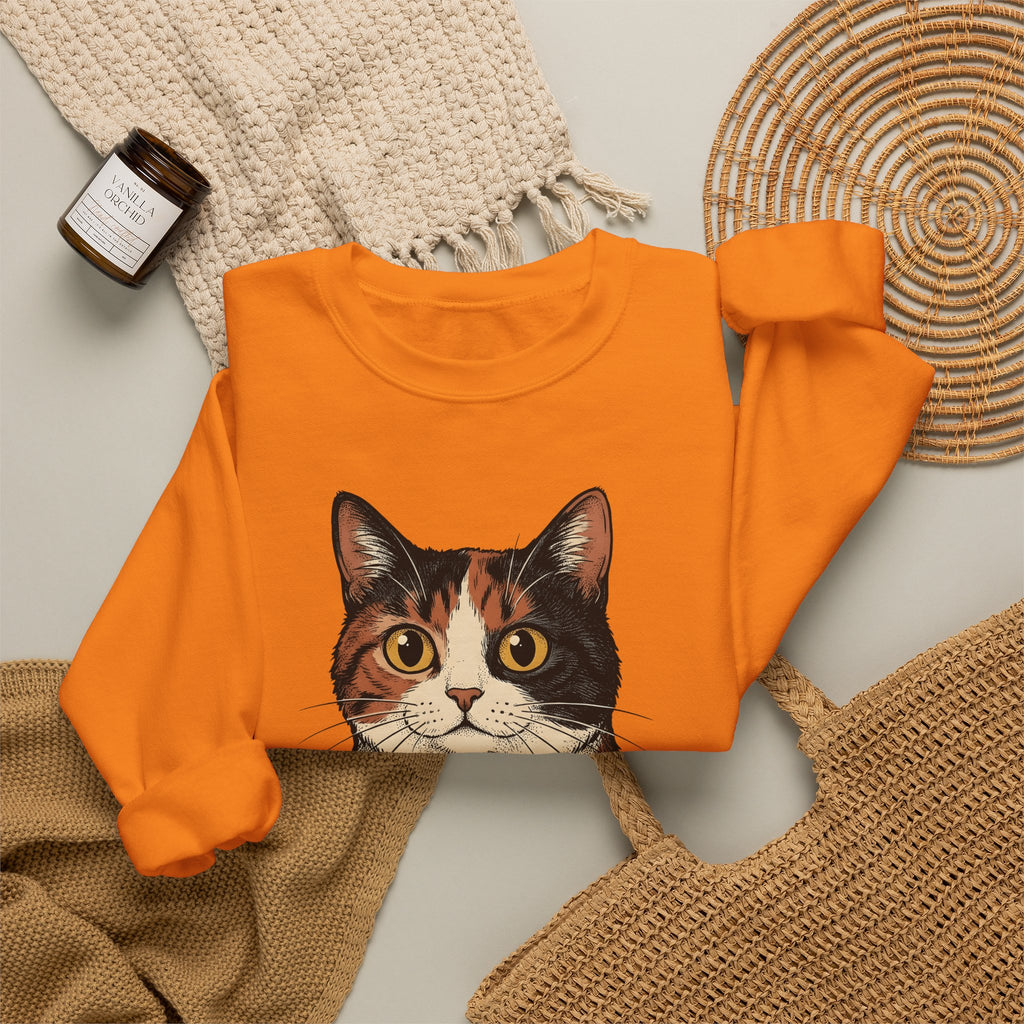 Kitten Sweatshirt Sweatshirt Cat Herbal Gift Women Sketch Sweatshirt Cat Cup Sweatshirt Cat Fan Feline Drawing Sweatshirt Herbalism Graphic Retro Tea Sweatshirt Sweatshirt