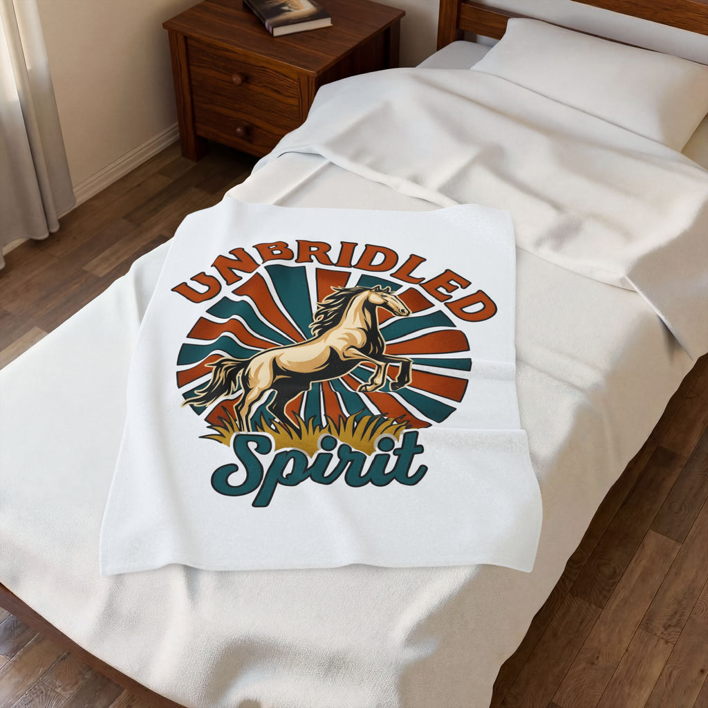 Bucking Horse Blanket Cowgirl Cowboy Gift Women Rustic Blanket Bronco Blanket Rodeo Fan Western Blanket Cowboy Graphic Classic Sun Rays Blanket