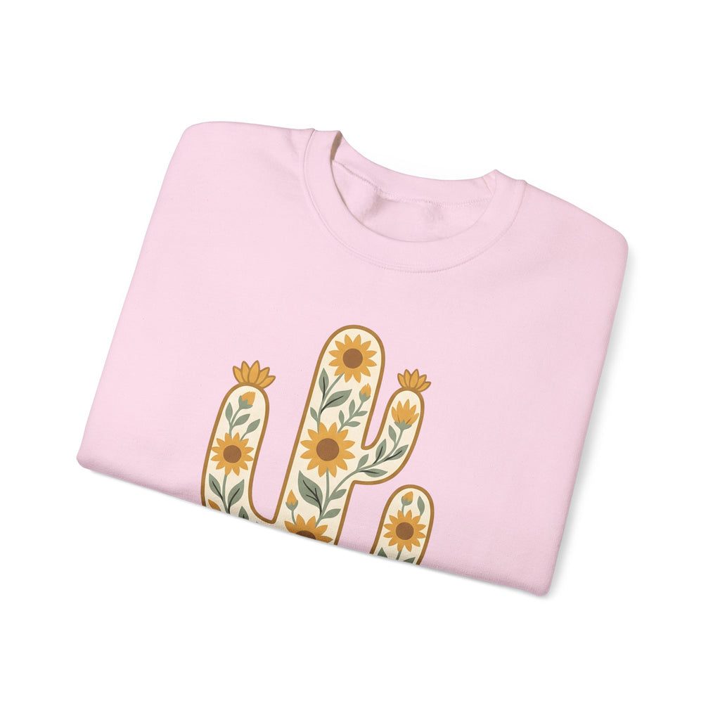 Prickly Flower Sweatshirt Cowgirl Cowboy Gift Women Vintage Sweatshirt Thorn Sweatshirt Rancher Fan Retro Sweatshirt Rodeo Graphic Sketch Sunflower Sweatshirt