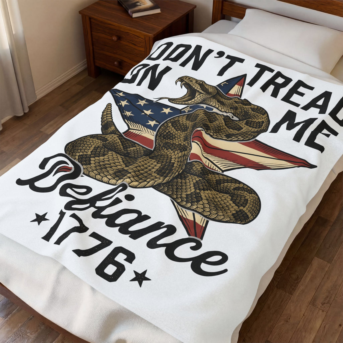 Rattlesnake Star Blanket 4th Of July Liberty Gift Women Sketch Blanket Rattler Blanket Independence Day Fan Drawing Graphic Blanket Line Art Usa