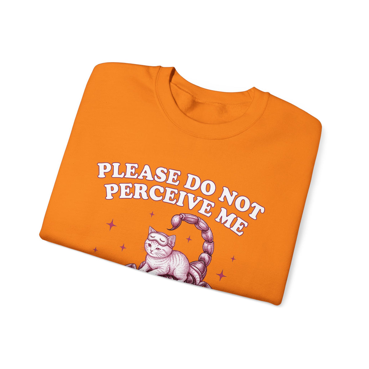 Cat Scorpion Sweatshirt Cat Satire Gift Women Cartoon Sweatshirt Scorpion T-Sh