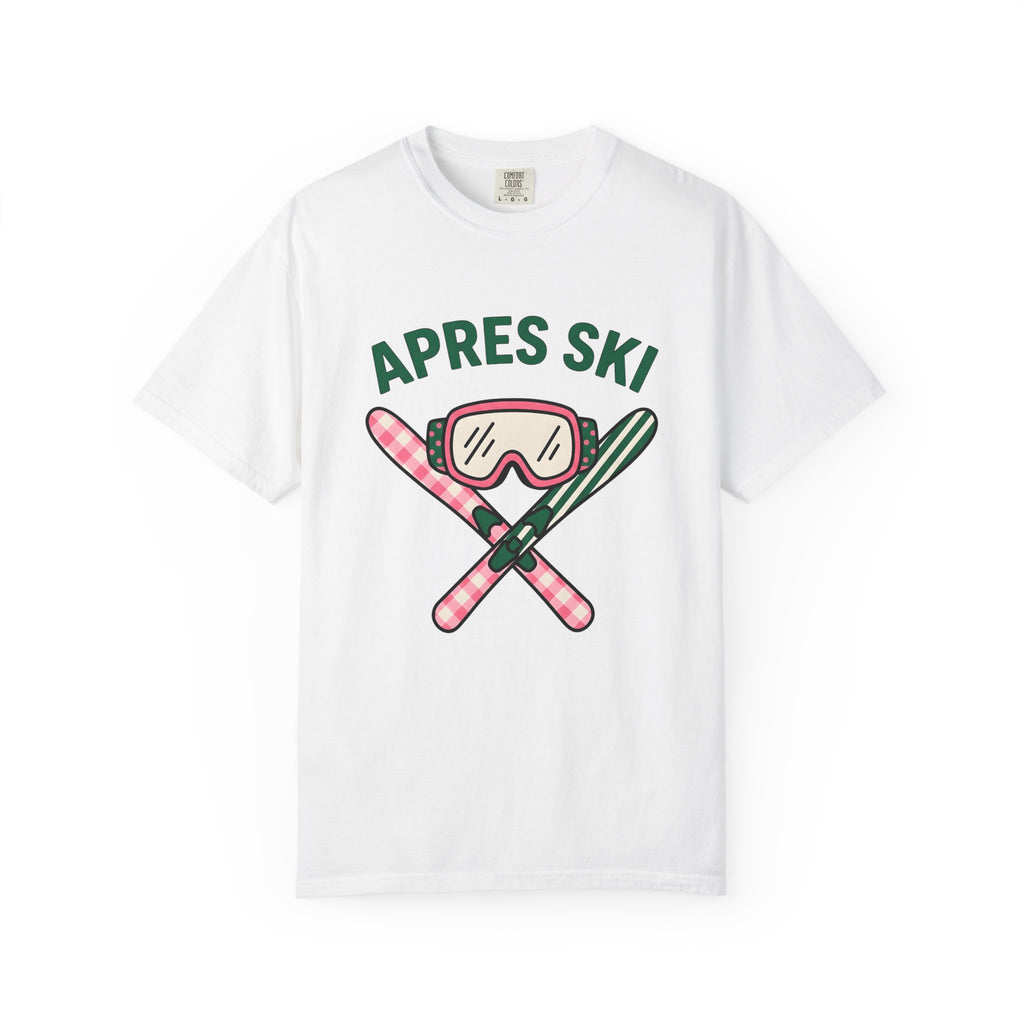 Ski Goggles T-Shirt Skiing Winter Gift Women Cartoon T-Shirt Snow Goggles T-Shirt Snowboarder Enthusiast Comic T-Shirt Frost Graphic Retro Crossed