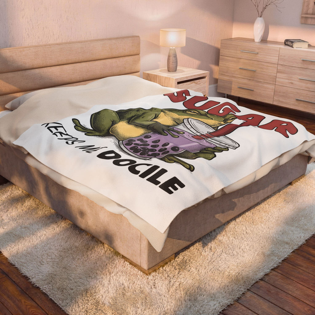 Frog Tea Drink Blanket Funny Critter Gift Women Line Art Blanket Toad Drink Blanket Humor Fan Cartoon Graphic Blanket Illustration Tea Cup Blanket