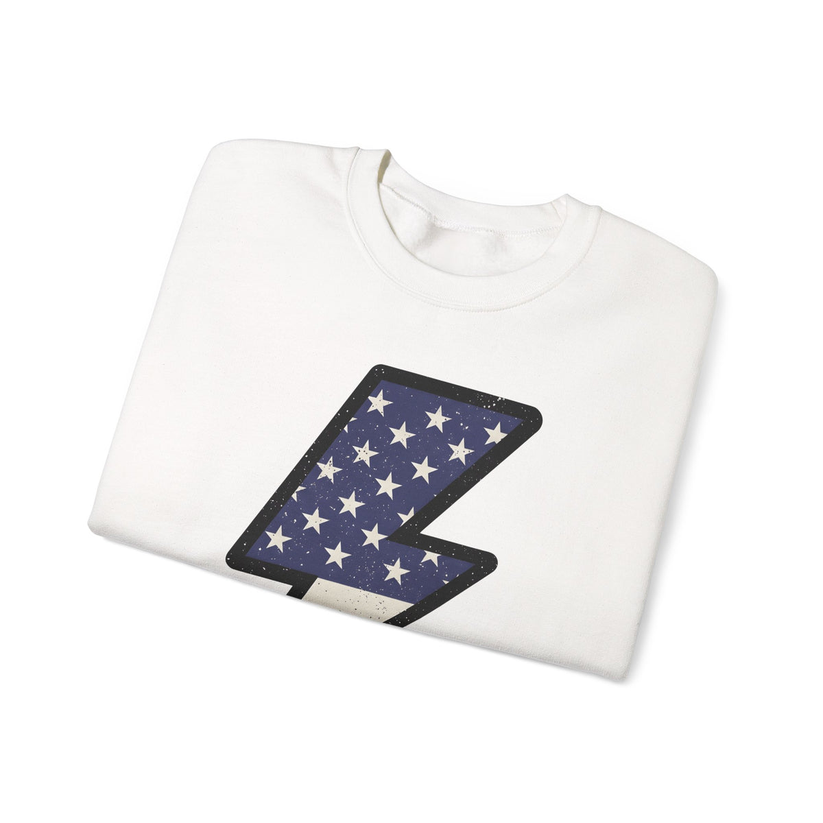 Electric Bolt Sweatshirt 4th Of July Freedom Gift Women Rustic Sweatshirt Lightning Sweatshirt Independence Fan Vintage Sweatshirt Liberty Graphic Nostalgic