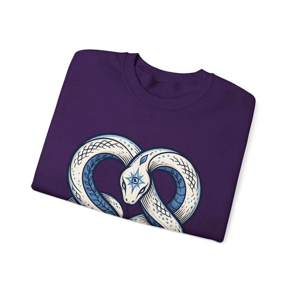 Magical Serpent Sweatshirt Boho Chic Mysticism Gift Women Primitive Sweatshirt Snake Sweatshirt Bohemian Fan Naive Sweatshirt Occult Graphic Body Art All