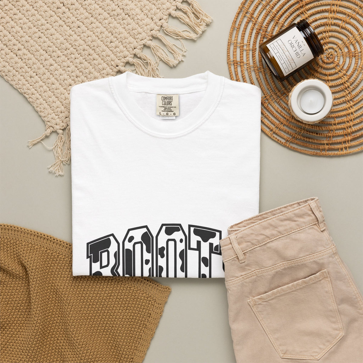Varsity Cow Print T-Shirt Western Outdoors Gift Women Strong T-Shirt Cowhide T-Shirt Rodeo Fan Country T-Shirt Wilderness Graphic Old School