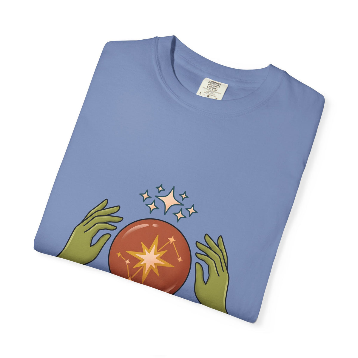 Crystal Ball T-Shirt Boho Chic Astrology Gift Women Mystical T-Shirt Oracle Glass T-Shirt Bohemian Enthusiast Esoteric Graphic Astrology
