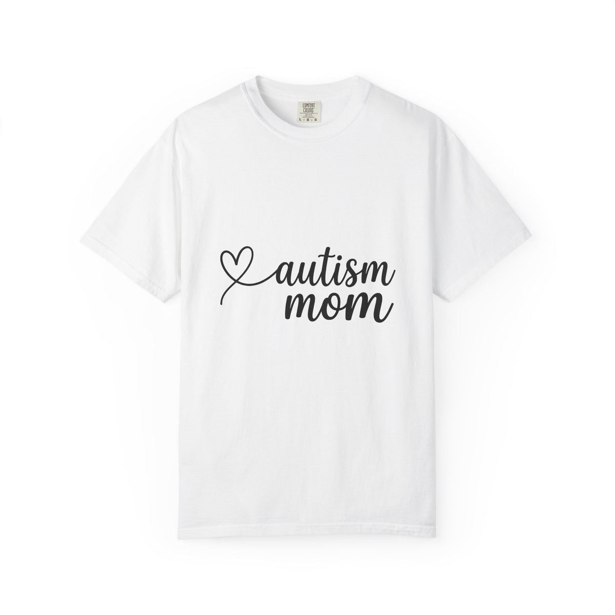 Heart Lettering T-Shirt Mom Relatives Gift Women Brush Lettering T-Shirt Heart Typography T-Shirt Motherhood Enthusiast Calligraphy T-Shirt Family