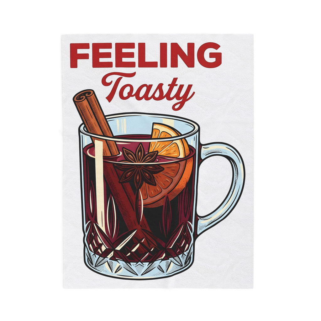 Mulled Wine Mug Holiday Christmas Gift Vintage Mulled Wine Winter Fan Holiday Xmas Hand Blanket