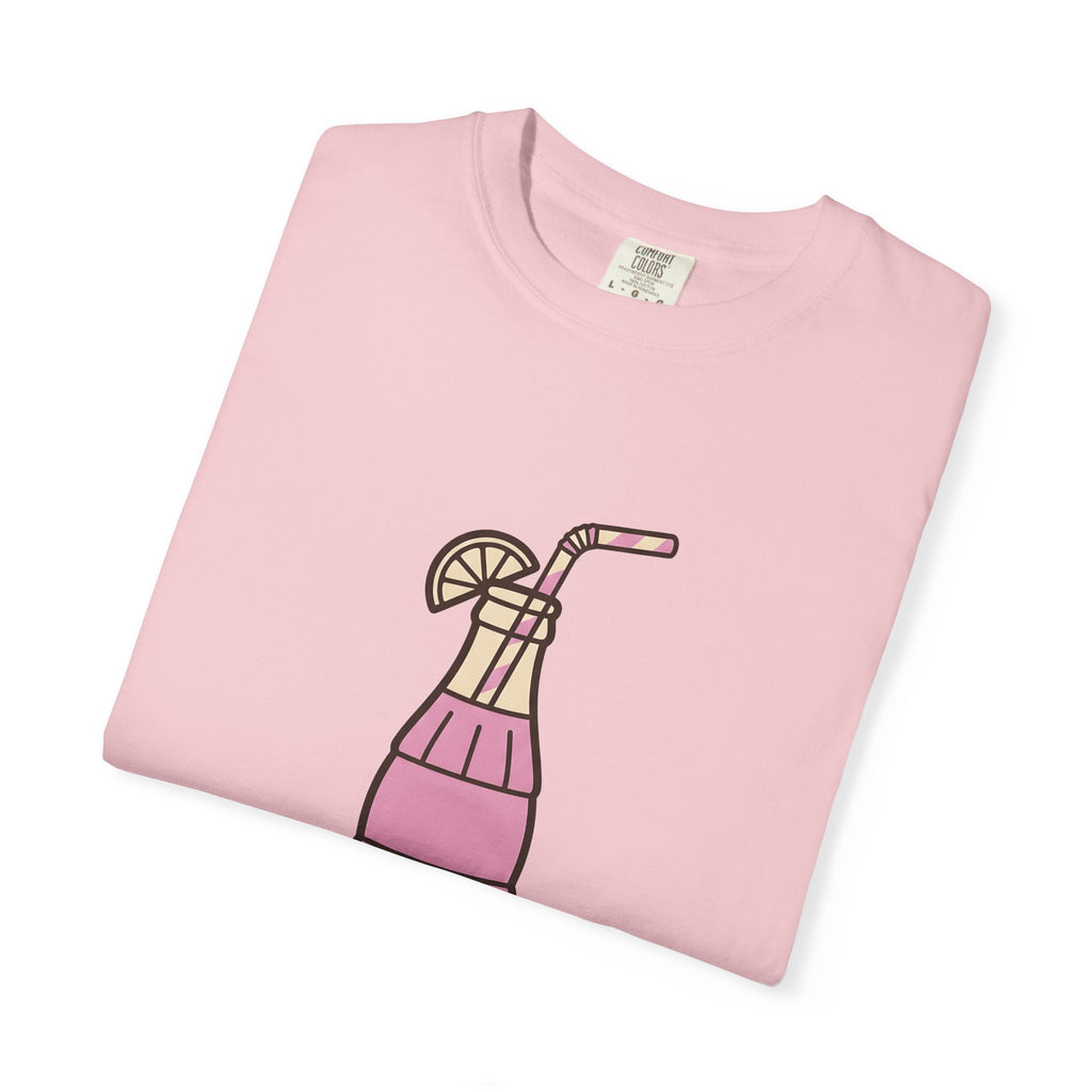 Soda Bottle T-Shirt Drinks Summertime Gift Women Cartoon T-Shirt Bottle T-Shirt Beverage Fan Pop Art T-Shirt Summer Graphic Vintage Lemon Wedge