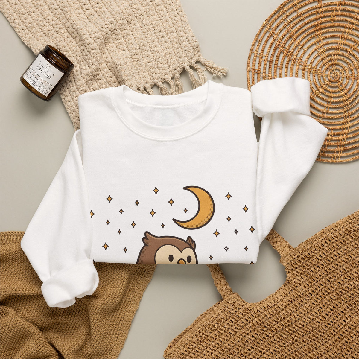 Owl Skating Shoes Sweatshirt Sports Creatures Gift Women Kawaii Sweatshirt Roller Skates Sweatshirt Athlete Fan Animal Graphic Sweatshirt Classic Music Player