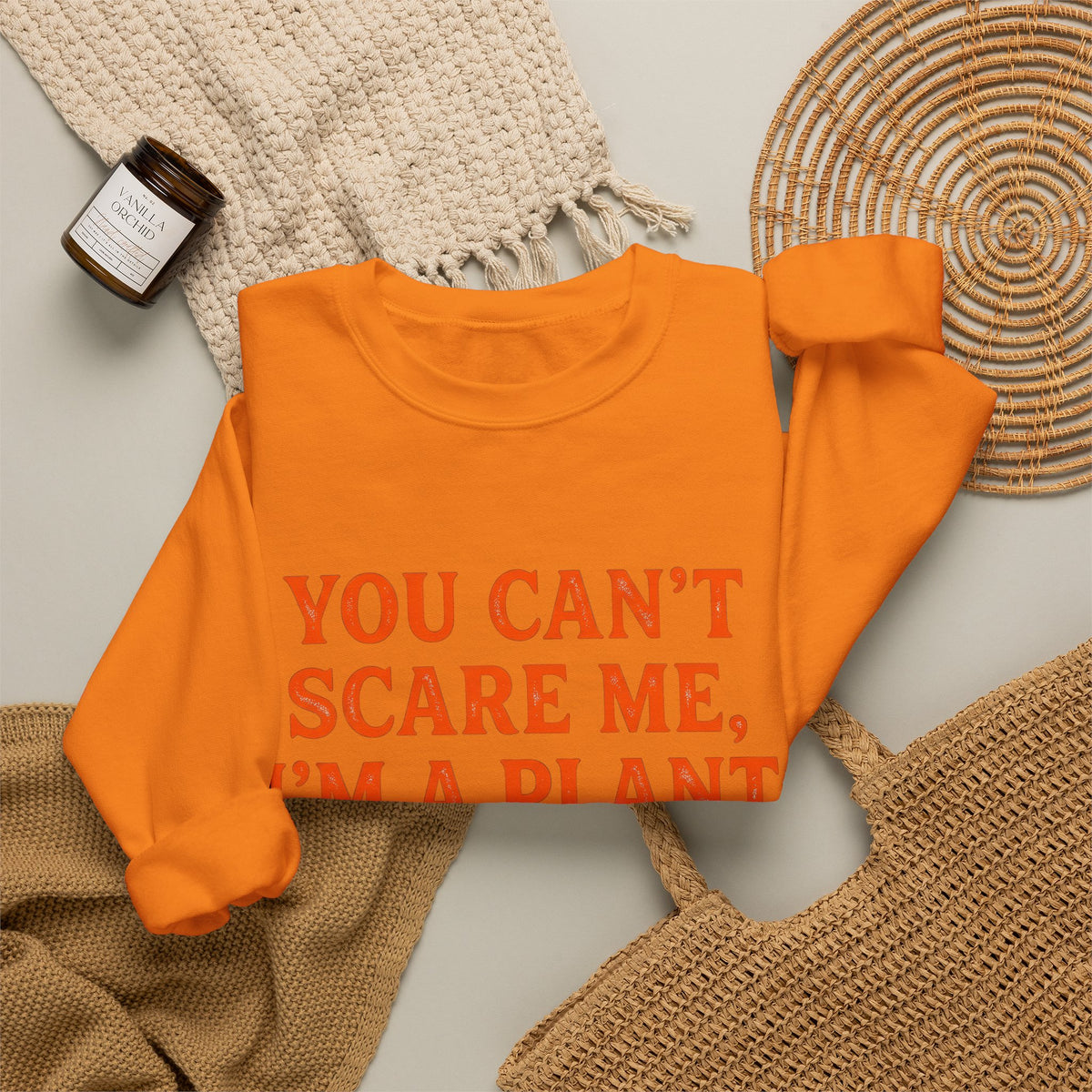 Autumn Leaves Halloween Plant Gift Bold Fall Foliage Spooky Fan Vintage Fall Foliage Sweatshirt