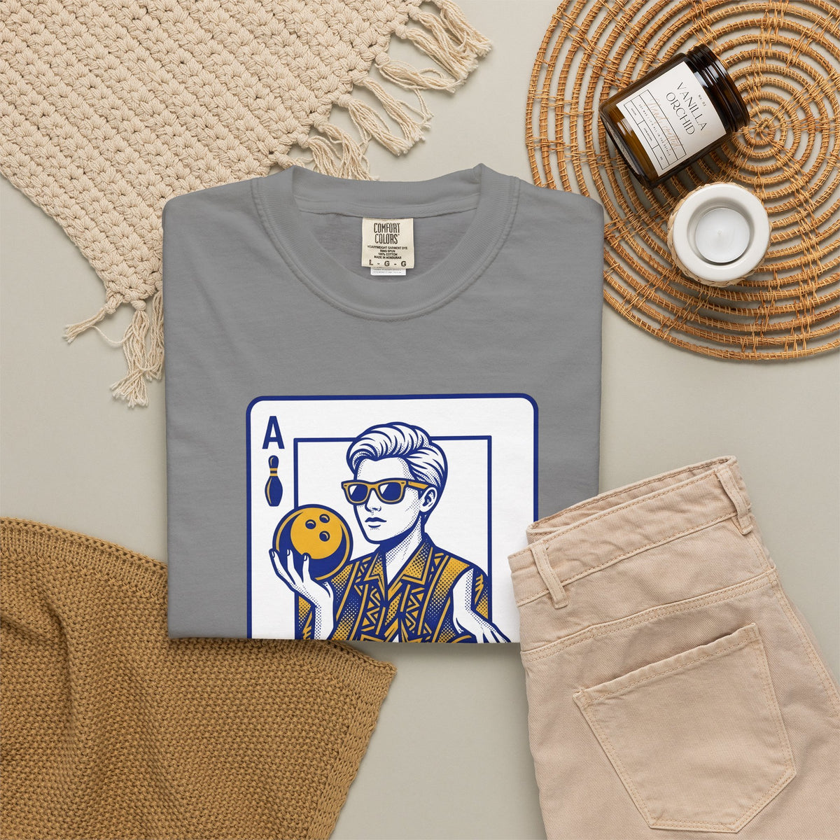 Bowling Pin Card T-Shirt Sports & Activities Recreation Gift Women Minimalist T-Shirt Bowling Scorecard T-Shirt Athlete Fan Simple T-Shirt Leisure
