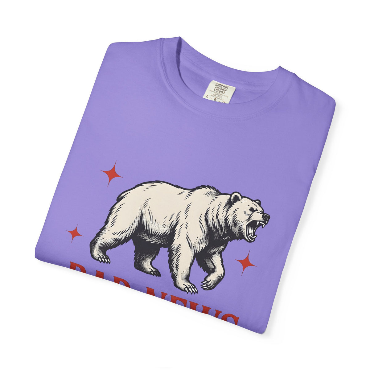 Grizzly Bear T-Shirt Bear Animal Gift Women Vintage T-Shirt Ursa T-Shirt Bear Fan Grizzly Graphic Retro Star T-Shirt