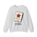 Matchbook Illustration Sweatshirt Cute Quote Gift Women Sketch Sweatshirt Matchcover Sweatshirt Kawaii Fan Doodle Sweatshirt Inspirational Graphic Simple Star