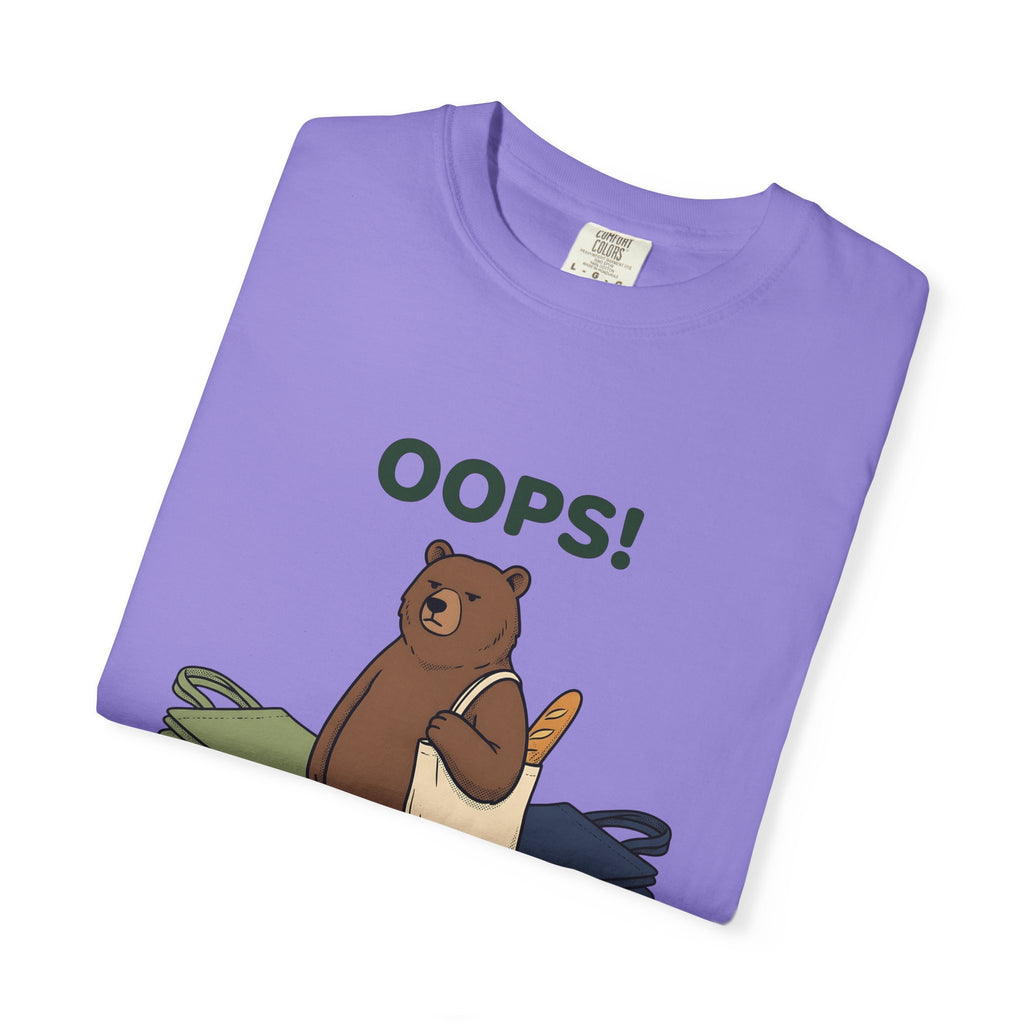 Bear Canvas T-Shirt T-Shirt Funny Critter Gift Women Doodle T-Shirt T-Shirt T-Shirt Humor Fan Cartoon T-Shirt Animal Graphic Sketch Baked Bread T-Shirt