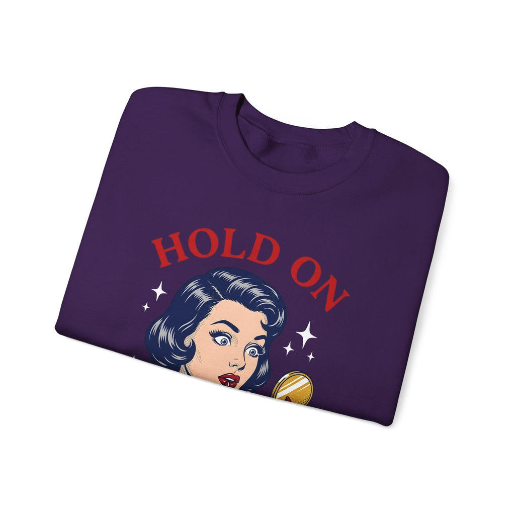 Vintage Woman Mirror Funny Humor Gift Retro Antique Lady Comedy Fan Vintage Pop Sweatshirt