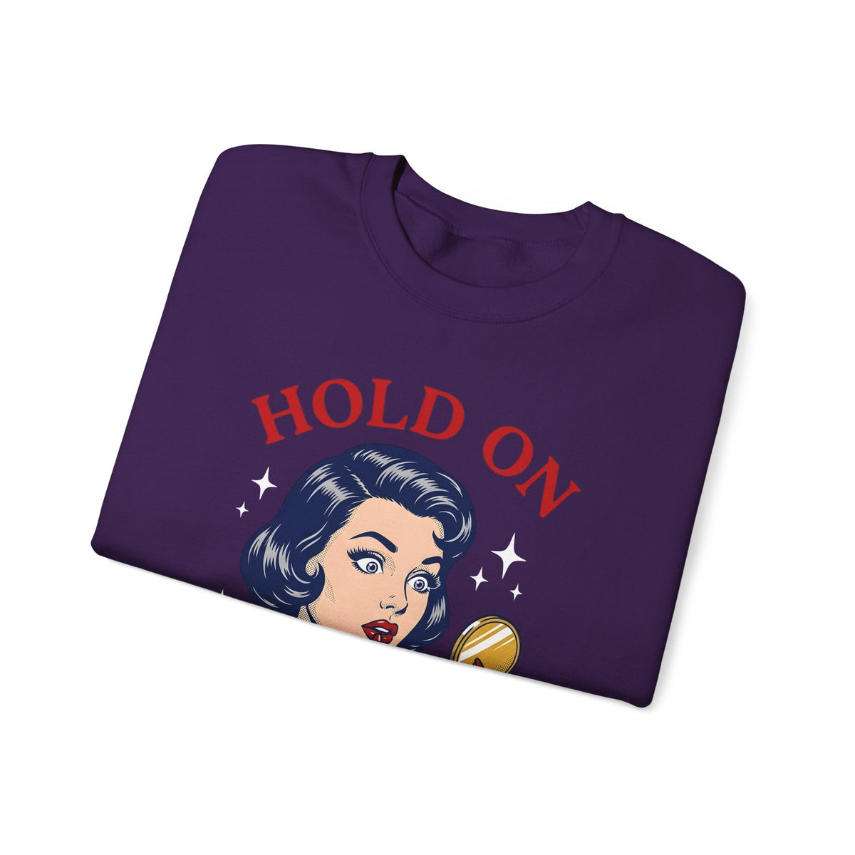 Vintage Woman Mirror Funny Humor Gift Retro Antique Lady Comedy Fan Vintage Pop Sweatshirt