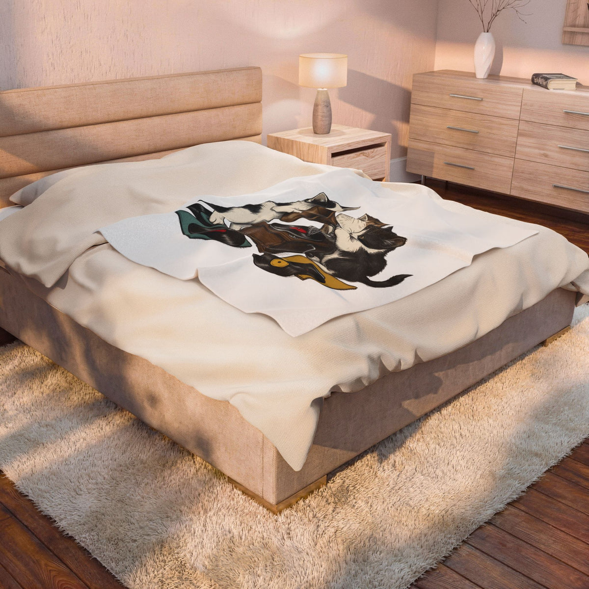 Cats Turntable Blanket Cat Songs Gift Women Sketch Blanket Record Player Blanket Feline Fan Vinyl Blanket Music Graphic Cartoon Lp Discs Blanket