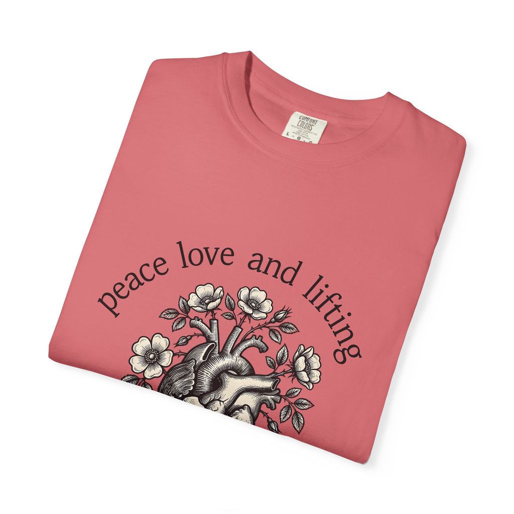 Heart Anatomy Flowers T-Shirt Fitness Exercise Gift Women Garden T-Shirt Heart T-Shirt Athlete Enthusiast Botanical T-Shirt Workout Graphic Classic