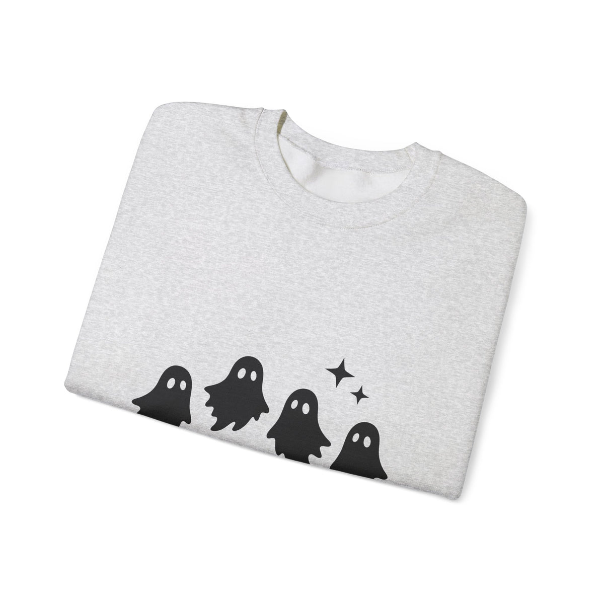 Ghost Halloween Spooky Gift Minimalist Specter Horror Fan Ghostly Creepy Silhouette Sweatshirt