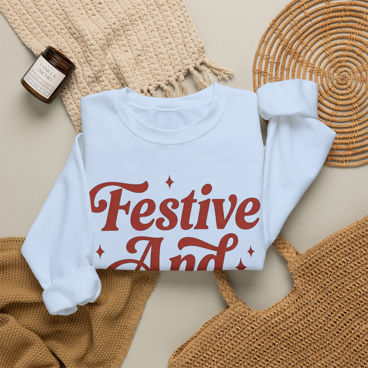 Old Style Text Sweatshirt Christmas Seasonal Gift Women Rustic Sweatshirt Typography Sweatshirt Xmas Fan Holiday Sweatshirt Vintage Graphic Script Twinkles