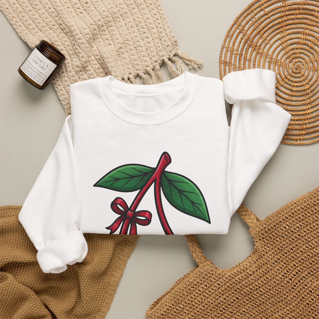 American Cherries 4Th Of July Beach Gift Comic Cherry Independence Day Fan Cartoon Coastal Sweatshirt