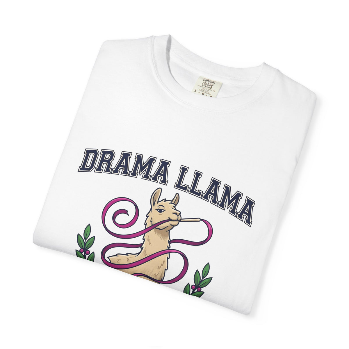 Alpaca Ribbon Gymnastics T-Shirt Gymnastics Wildlife Gift Women Animated T-Shirt Gymnast T-Shirt Gymnastics Enthusiast Cartoon T-Shirt Animal