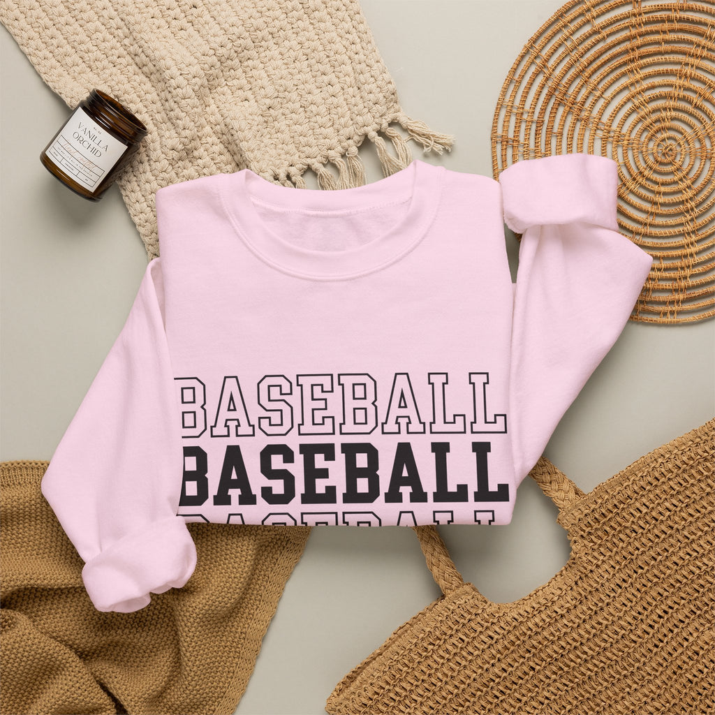 Baseball Ballplayer Sweatshirt Baseball Mom Recreation Gift Women Energetic Sweatshirt Baseball Player Sweatshirt Baseball Mom Fan Vibrant Sweatshirt Leisure