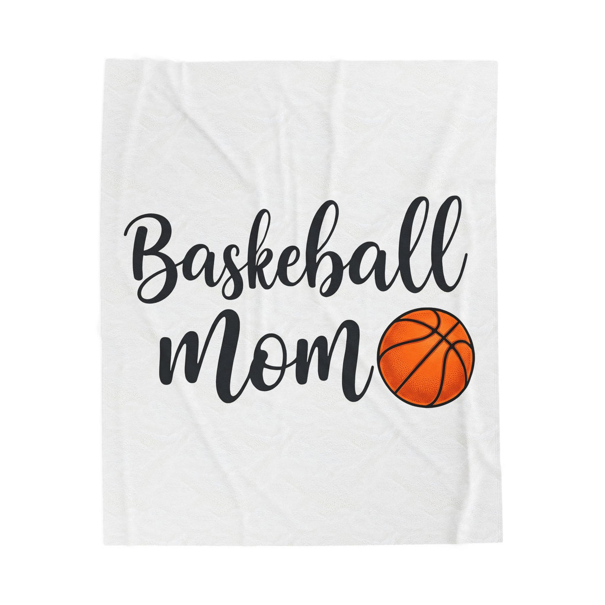 Basketball Graphic Blanket Moms Sports Gift Women Script Blanket Hoop Blanket Mom Fan Calligraphy Blanket Athlete Graphic Modern Sports Ball Blanket