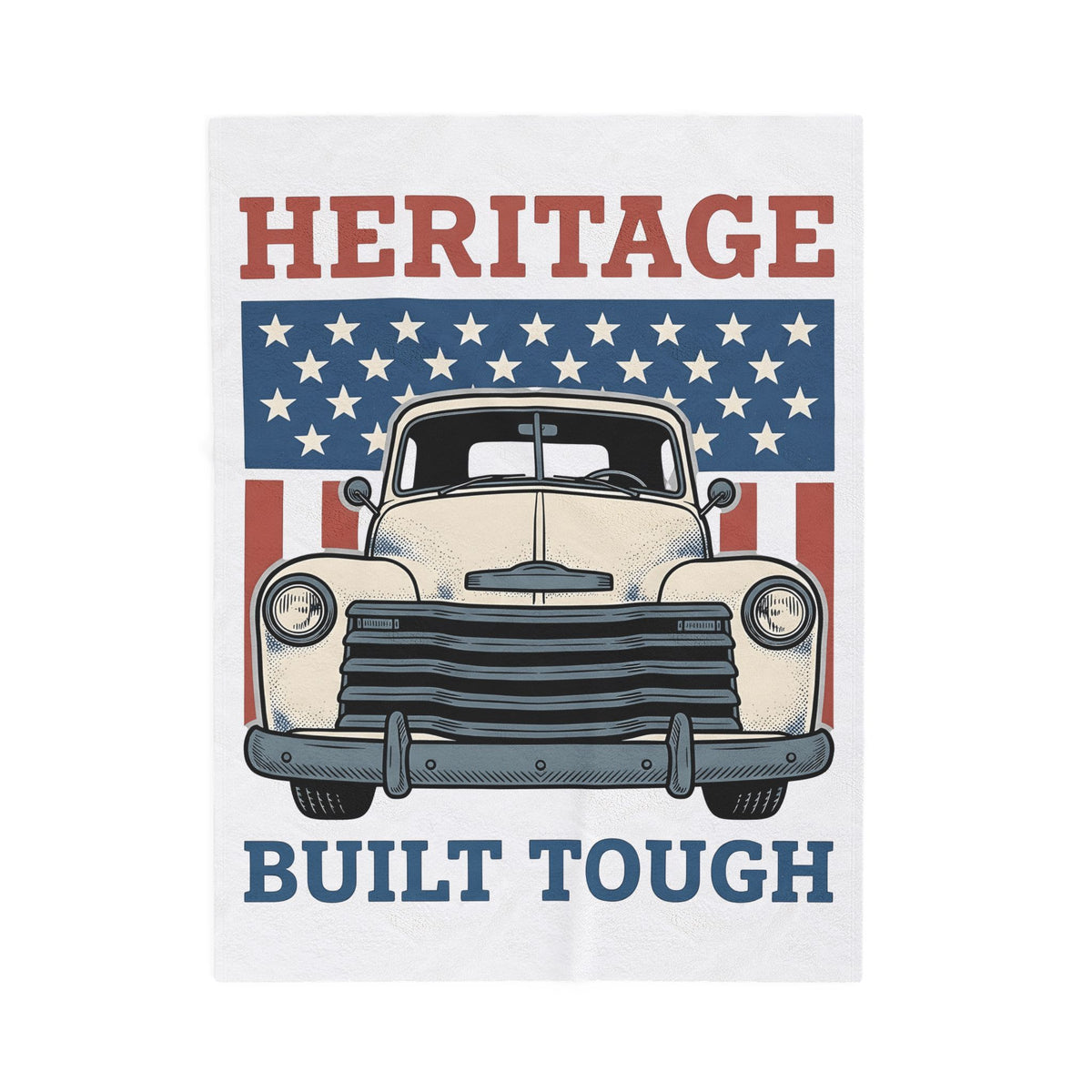 Antique Lorry Blanket America Liberty Gift Women Retro Blanket Truck Blanket Patriot Enthusiast Vintage Blanket Freedom Graphic Line Art Flag