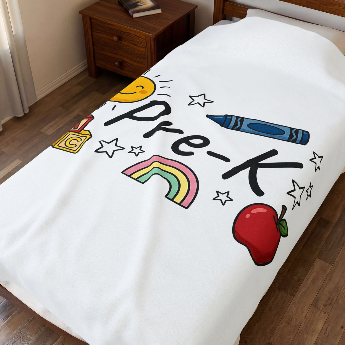 School Items Blanket Teacher Kindergarten Gift Women Line Art Blanket School Supplies Blanket Educator Enthusiast Illustration Blanket Preschool