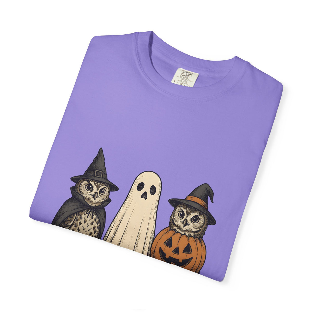 Owl Halloween Costumes Halloween Creatures Gift Classic Owl Costume Horror Fan Spooky Monster T-Shirt