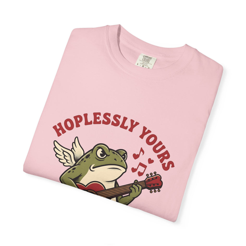 Wings Frog Guitar T-Shirt St. Valentine's Day Pets Gift Women Sketch T-Shirt Guitarist T-Shirt Valentine Fan Doodle T-Shirt Animal Graphic Old