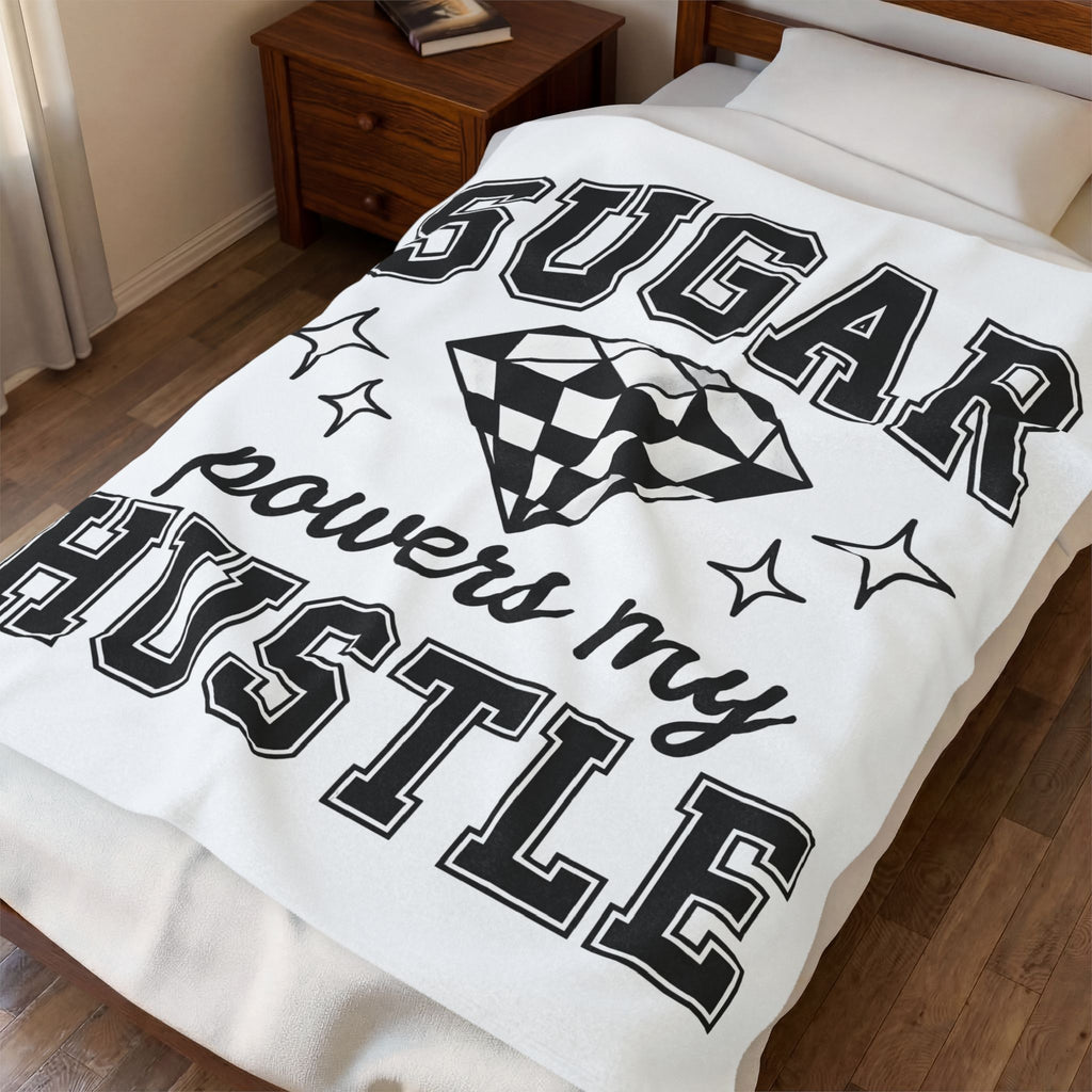 Gem Illustration Blanket Desserts Inspiration Gift Women Vibrant Blanket Jewel Illustration Blanket Pastry Fan Colorful Blanket Motivational