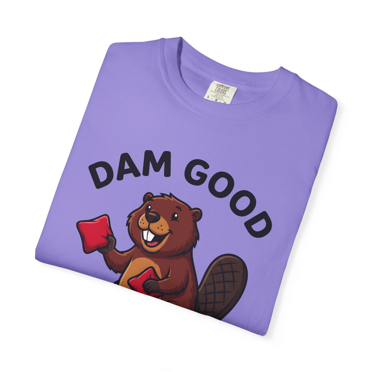 Beaver Icon T-Shirt Cornhole Comedy Gift Women Cartoonish T-Shirt Beaver T-Shirt Cornhole Fan Funny T-Shirt Humor Graphic Dynamic Toss T-Shirt T-Shirt