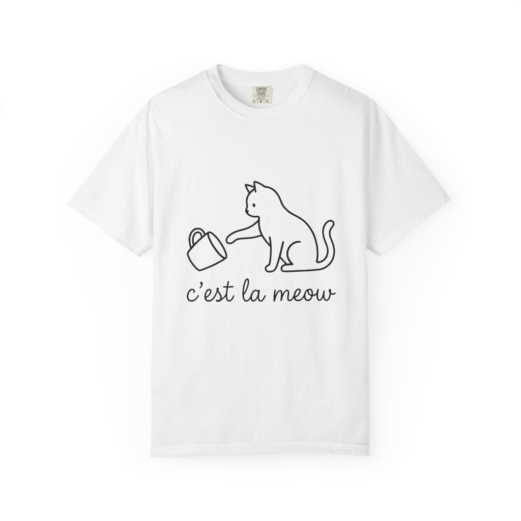 Cat T-Shirt Cat Joke Gift Women Simple T-Shirt Kitten T-Shirt Feline Fan Cat T-Shirt Humor Graphic Sketch T-Shirt T-Shirt