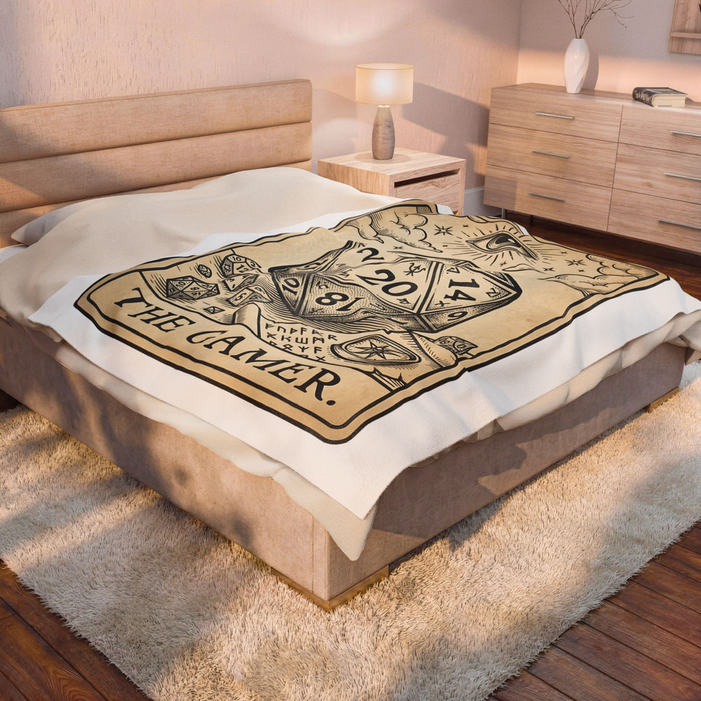Gaming Dice Blanket Tabletop Gaming Roleplay Gift Women Retro Blanket Dice Blanket Gamers Fan Vintage Blanket Rpg Graphic Sketch Eye Symbol Blanket