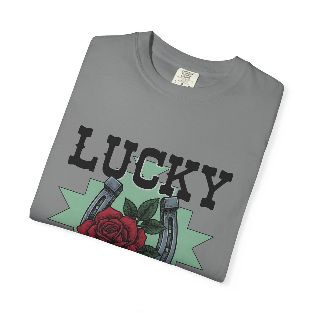 Horseshoe Rose T-Shirt Cowgirl Ranch Gift Women Line Art T-Shirt Rosebud T-Shirt Cowgirl Fan Minimalist T-Shirt Farmhouse Graphic Classic Shape