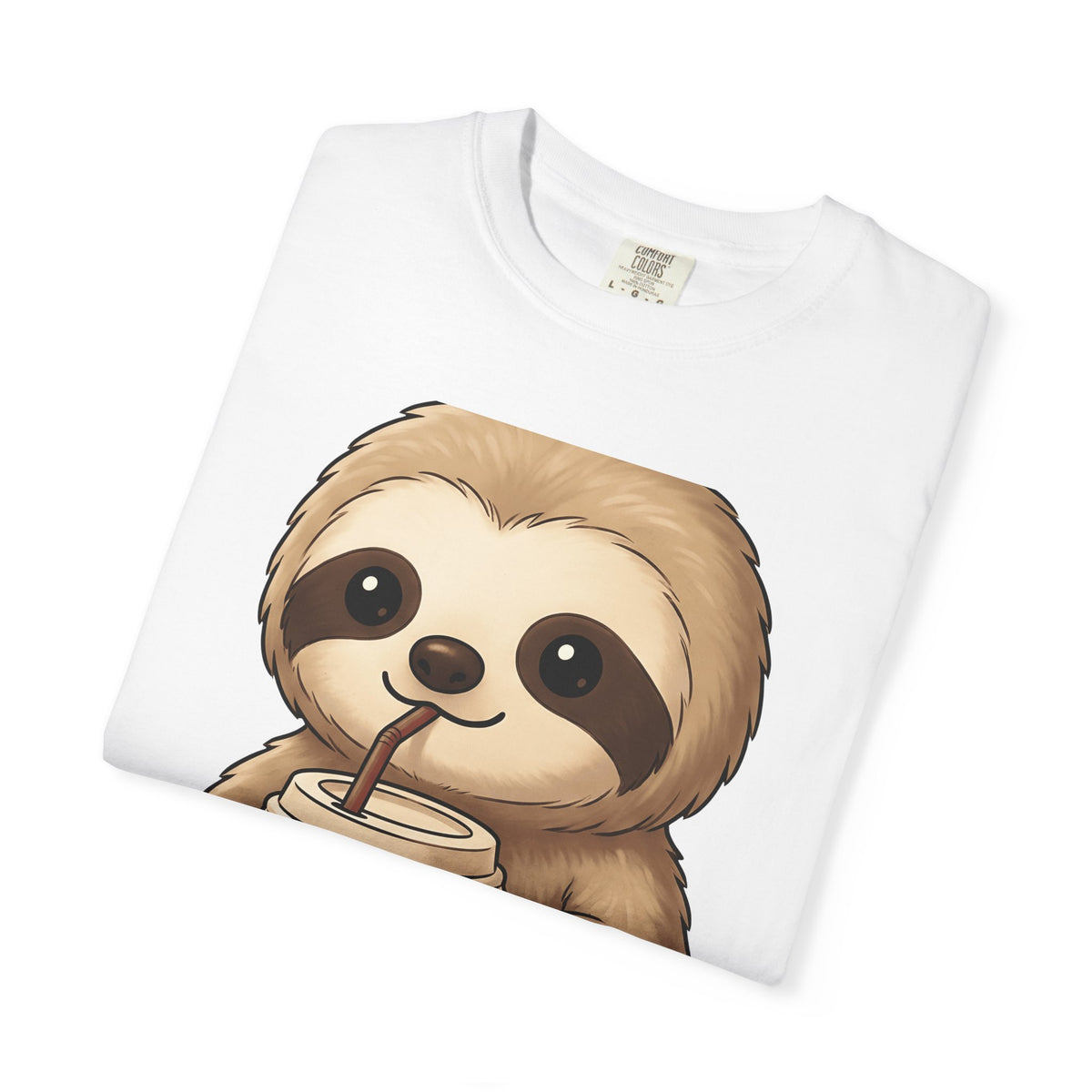 Sloth Java T-Shirt Coffee Creature Gift Women Playful T-Shirt Java T-Shirt Coffee Fan Cute T-Shirt Animal Graphic Sketch Cup T-Shirt