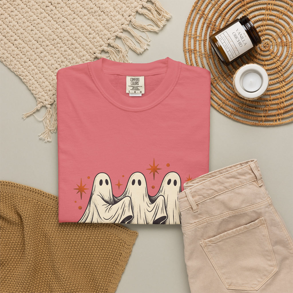 Apparition Skate T-Shirt Halloween Rollerblade Gift Women Hand Drawn T-Shirt Skateboard T-Shirt Spooky Fan Hand Drawn T-Shirt Inline Skate Graphic
