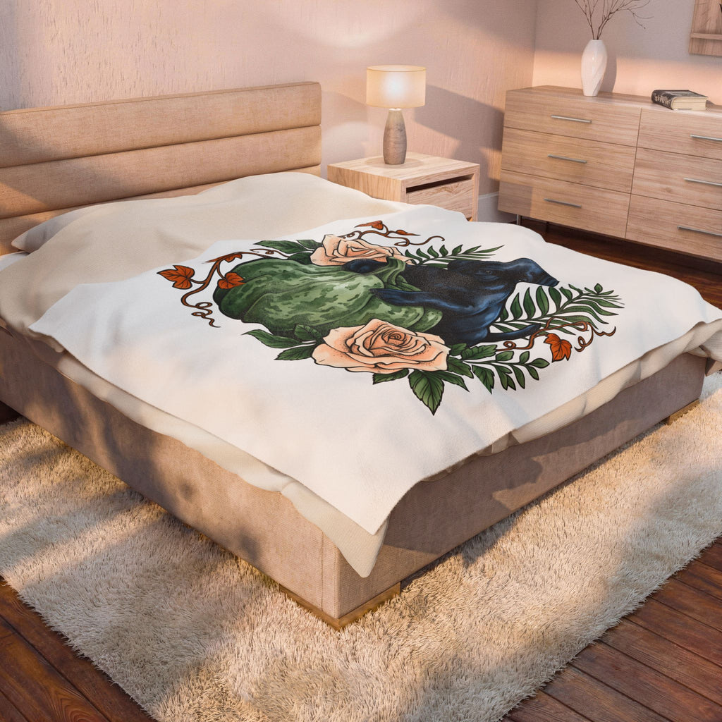 Black Labrador Dog Blanket Halloween Pet Gift Women Old School Blanket Labrador Blanket Halloween Fan Vintage Blanket Dog