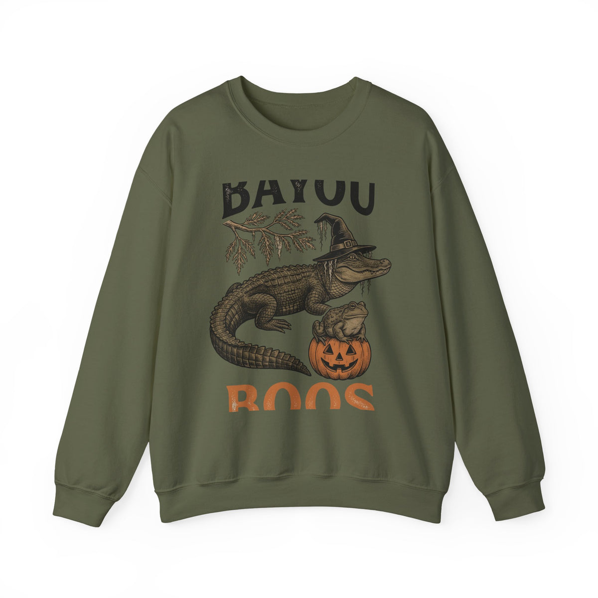 Alligator Frog Pumpkin Sweatshirt Halloween Animal Gift Women Vintage Sweatshirt Toad Sweatshirt Horror Fan Retro Sweatshirt Creature